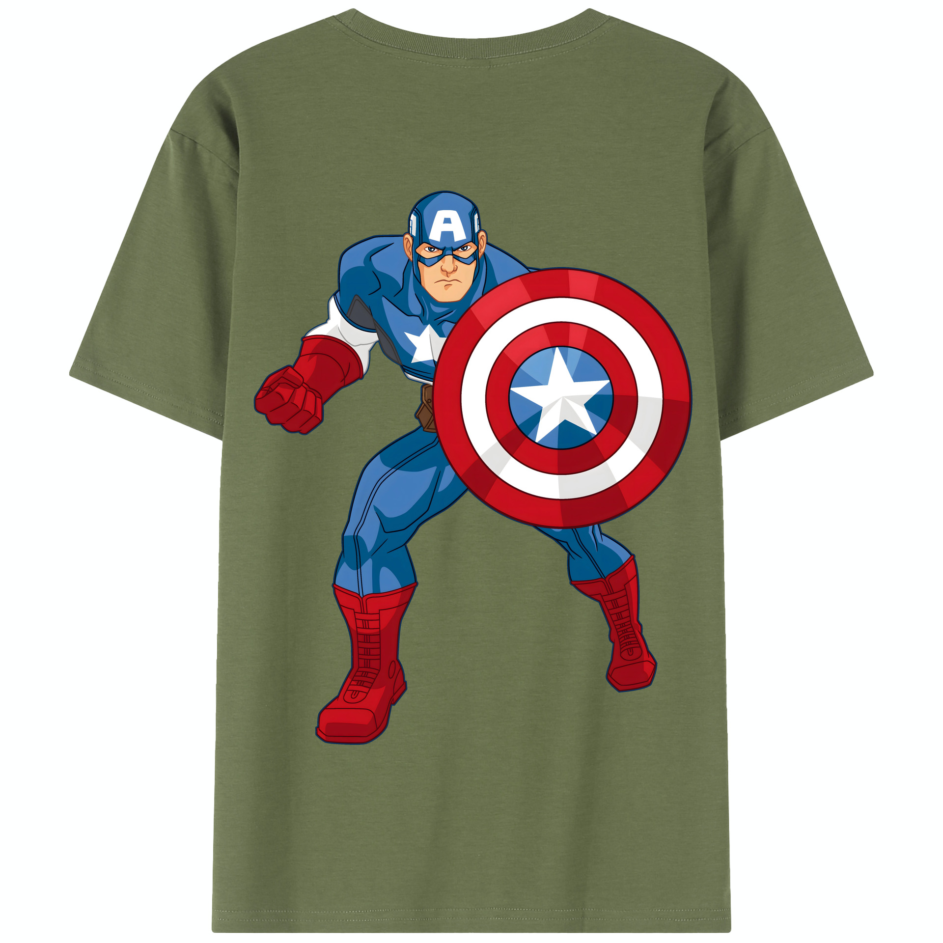 （画像用） アベンジャーズ The Avengers 綿100％半袖Tシャツ（背面プリント）